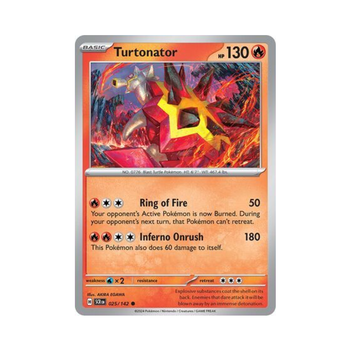 포켓몬 TCG 폭거북스 C 스텔라 크라운 (영문판)(Pokemon TCG Turtonator C Stellar Crown (English Ver.)) - 1