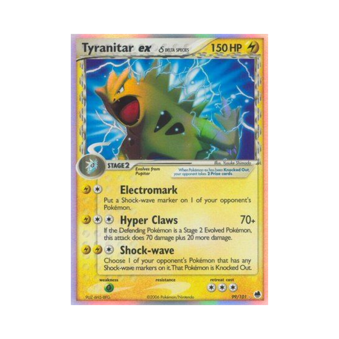포켓몬 TCG 마기라스 ex RHe EX 드래곤 프론티어스 (영문판)(Pokemon TCG Tyranitar ex RHe EX Dragon Frontiers (English Ver.))