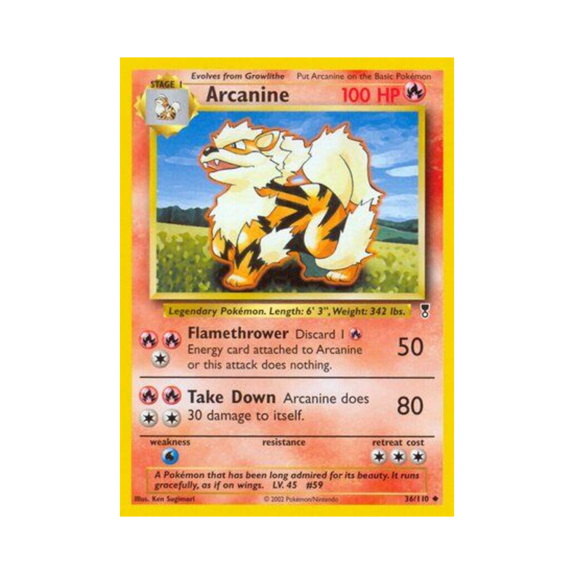 포켓몬 TCG 윈디 U 레전더리 컬렉션 (영문판)(Pokemon TCG Arcanine U Legendary Collection (English Ver.))