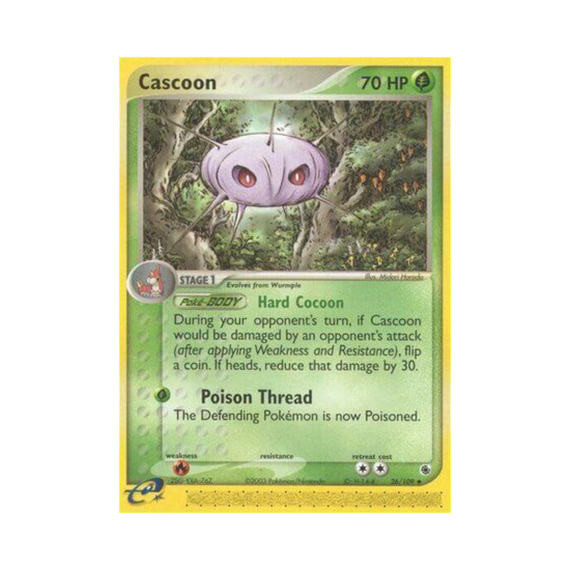 포켓몬 TCG 카스쿤 U EX 루비 & 사파이어 (영문판)(Pokemon TCG Cascoon U EX Ruby & Sapphire (English Ver.)) - 1
