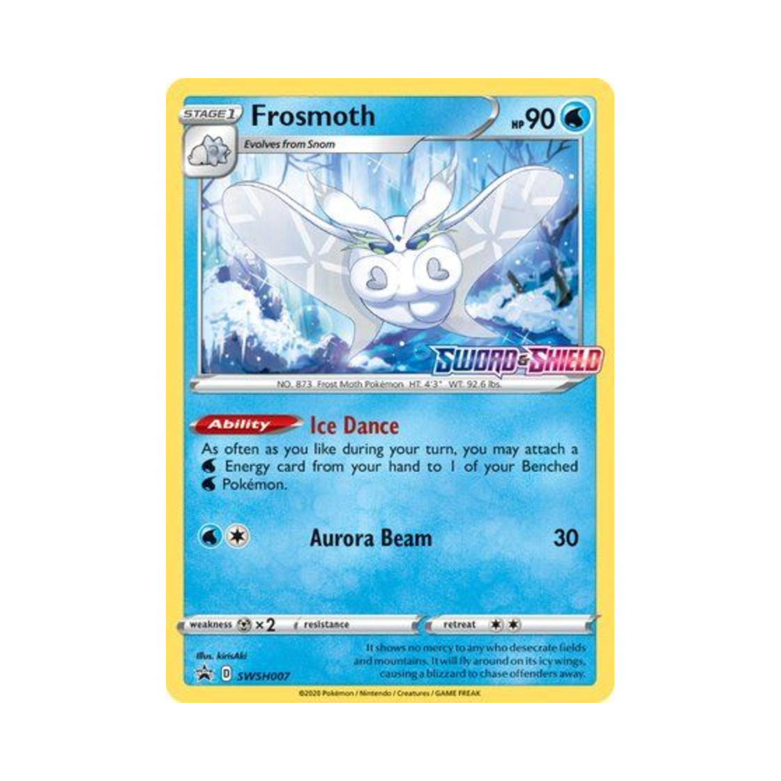 포켓몬 TCG 모스노우 P 소드 & 실드 프로모카드 (영문판)(Pokemon TCG Frosmoth P Sword & Shield Promos (English Ver.))