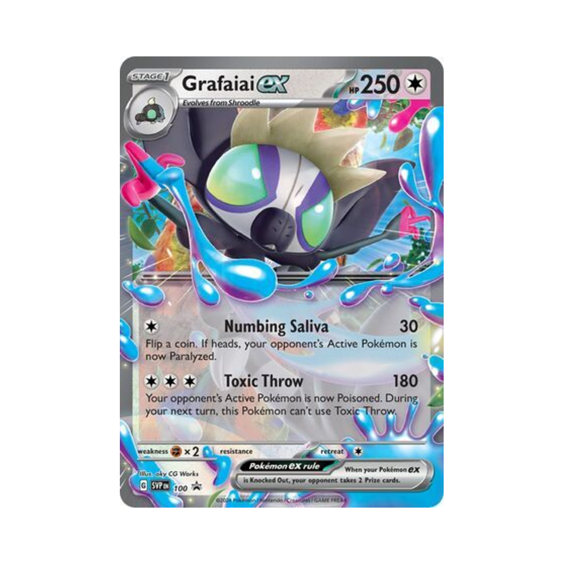 포켓몬 TCG 태깅구르 ex 점보 P 스칼렛 & 바이올렛 프로모 카드 (영문판)(Pokemon TCG Grafaiai ex Jumbo P Scarlet & Violet Promos (English Ver.)) - 1