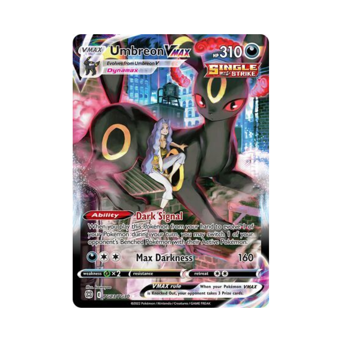 포켓몬 TCG 블래키 VMAX HRV 브릴리언트 스타즈 (영문판)(Pokemon TCG Umbreon VMAX HRV Brilliant Stars (English Ver.)) - 1