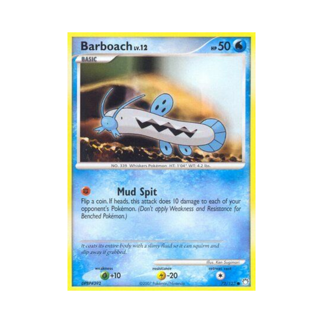 포켓몬 TCG 미꾸리 C 미스터리어스 트레져스 (영문판)(Pokemon TCG Barboach C Mysterious Treasures (English Ver.)) - 1