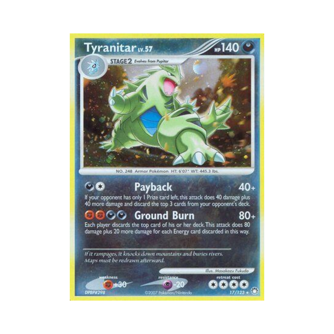 포켓몬 TCG 마기라스 RH 미스터리어스 트레져스 (영문판)(Pokemon TCG Tyranitar RH Mysterious Treasures (English Ver.)) - 1