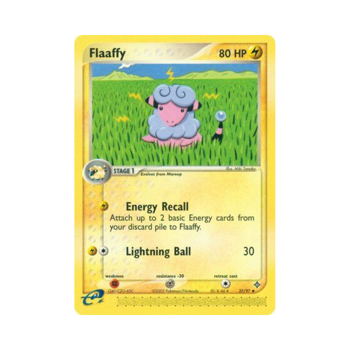 포켓몬 TCG 보송송 U EX 드래곤 (영문판)(Pokemon TCG Flaaffy U EX Dragon (English Ver.)) - 1