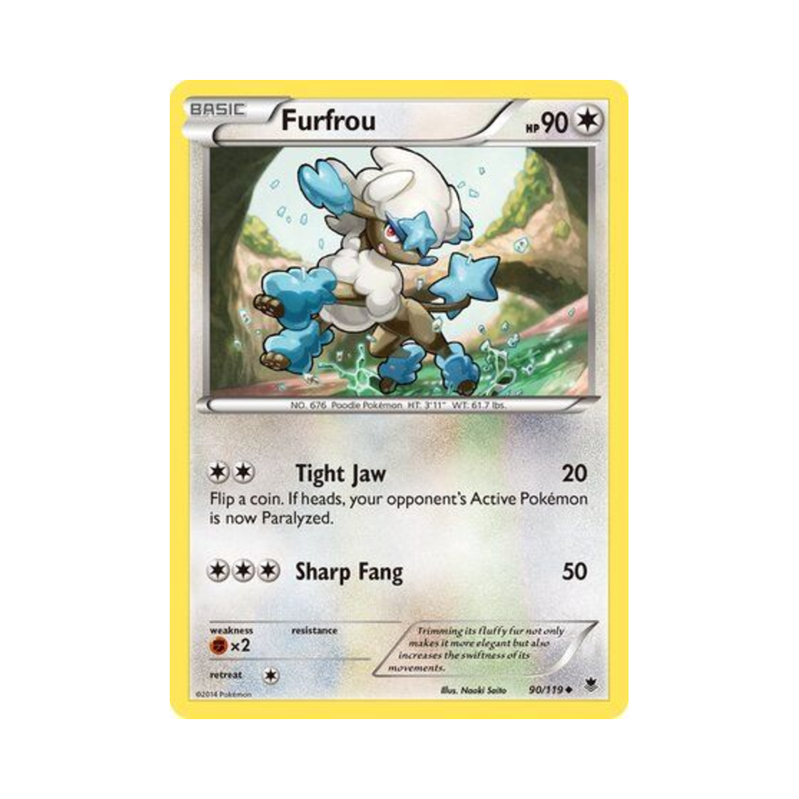 포켓몬 TCG 트리미앙 U 팬텀 포스 (영문판)(Pokemon TCG Furfrou U Phantom Forces (English Ver.))