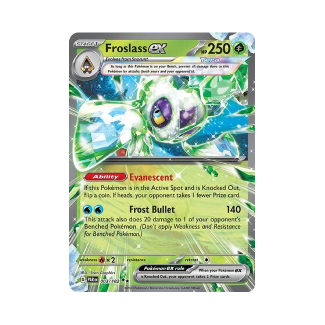 포켓몬 TCG 눈여아 ex DR 파라독스 리프트 (영문판)(Pokemon TCG Froslass ex DR Paradox Rift (English Ver.)) - 1