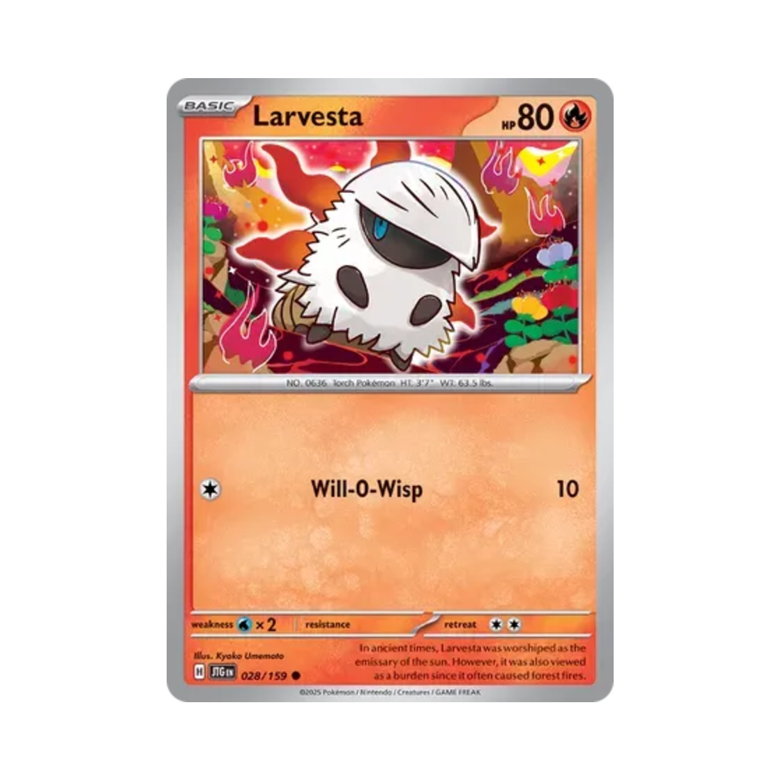 포켓몬 TCG 활화르바 C 저니 투게더 (영문판)(Pokemon TCG Larvesta C Journey Together (English Ver.)) - 1