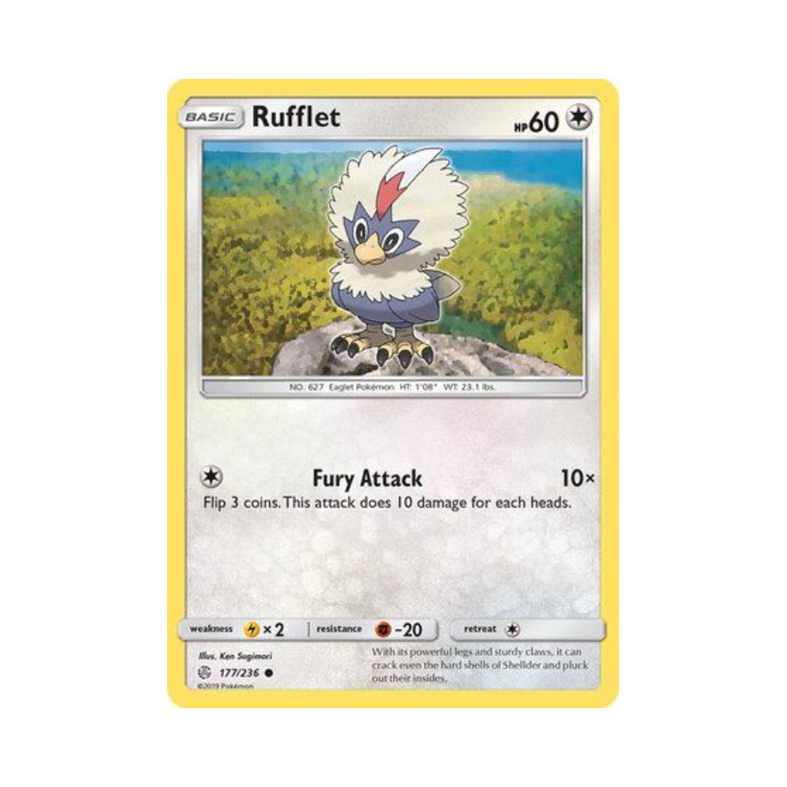 포켓몬 TCG 수리둥보 C 코스믹 이클립스 (영문판)(Pokemon TCG Rufflet C Cosmic Eclipse (English Ver.)) - 1