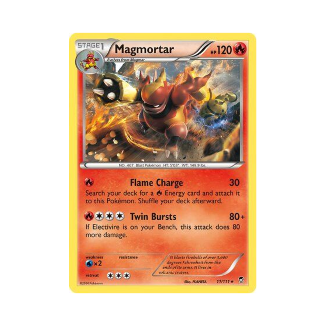 포켓몬 TCG 마그마번 R 퓨리어스 피스트 (영문판)(Pokemon TCG Magmortar R Furious Fists (English Ver.)) - 1