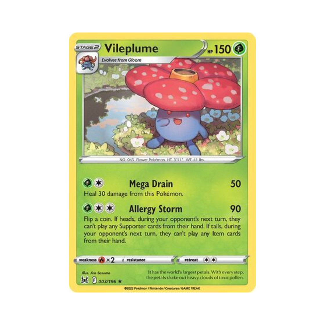포켓몬 TCG 라플레시아 RH 로스트 오리진 (영문판)(Pokemon TCG Vileplume RH Lost Origin (English Ver.)) - 1