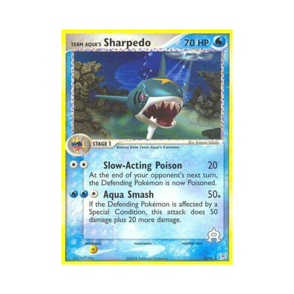 포켓몬 TCG 아쿠아단의 샤크니아 R EX 마그마단 vs 아쿠아단 (영문판)(Pokemon TCG Team Aqua's Sharpedo R EX Team Magma vs Team Aqua (English Ver.)) - 1