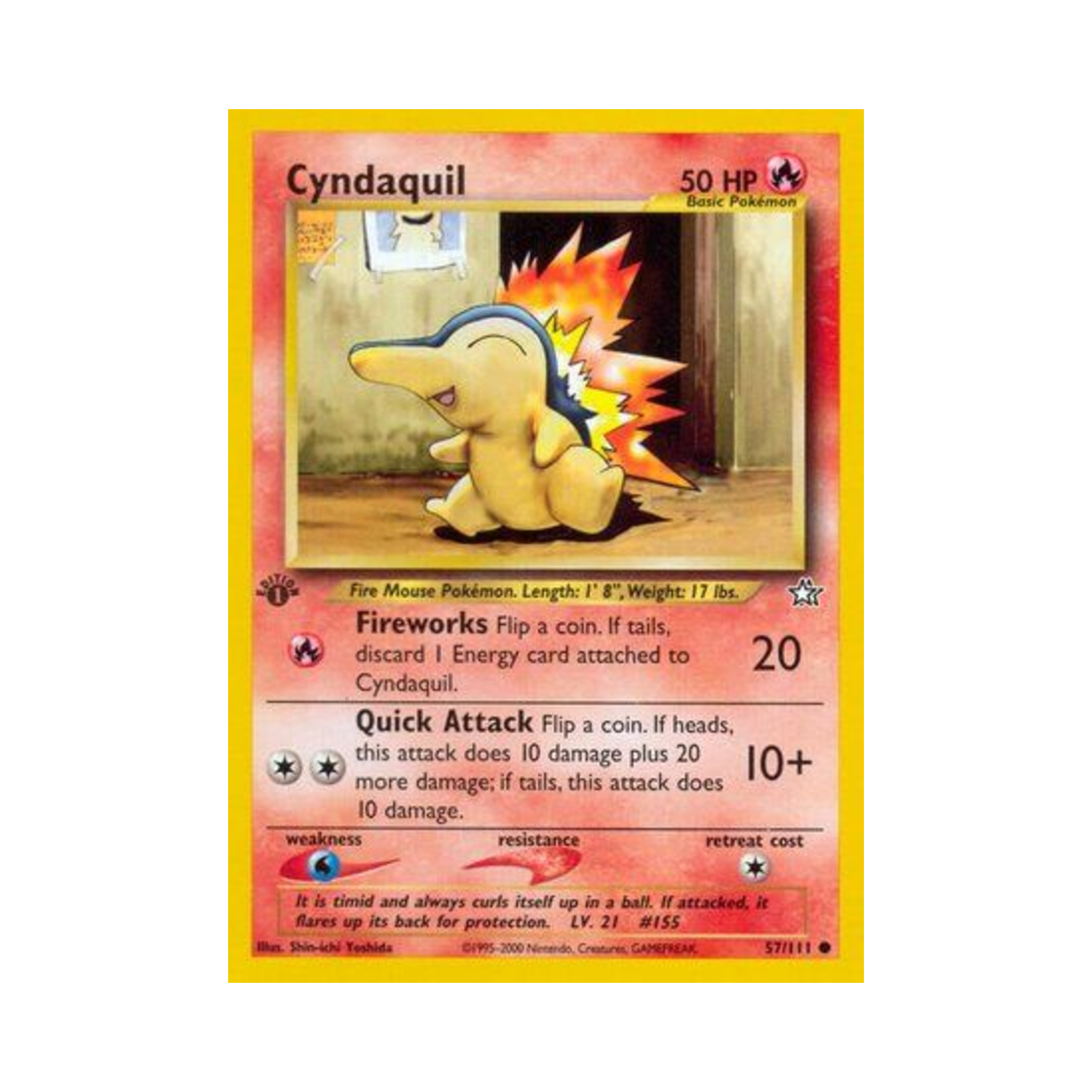 포켓몬 TCG 브케인 C 네오 제네시스 (영문판)(Pokemon TCG Cyndaquil C Neo Genesis (English Ver.)) - 1
