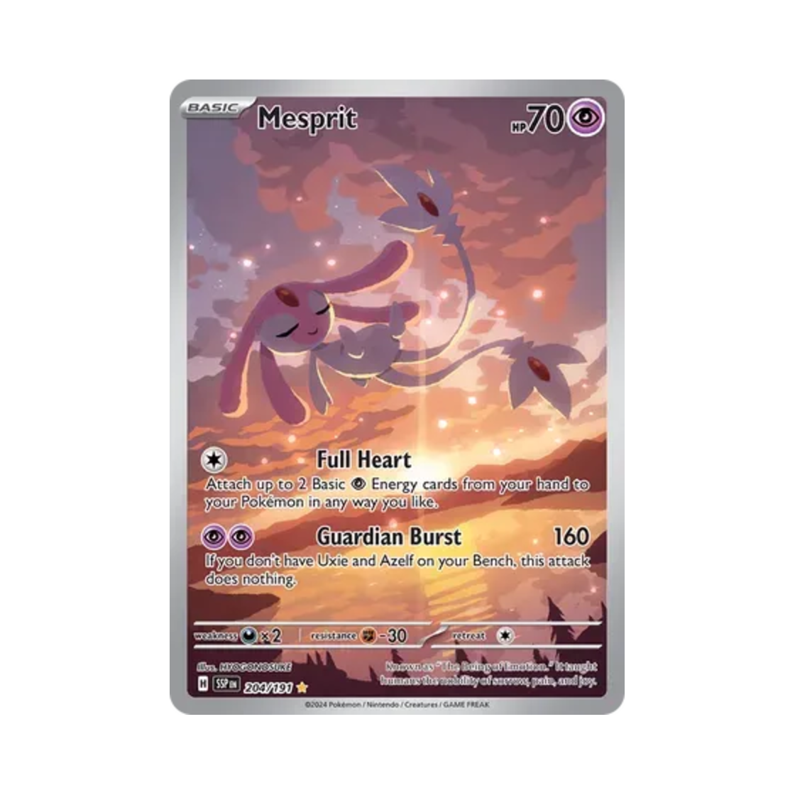 포켓몬 TCG 엠라이트 IR 서징 스파크 (영문판)(Pokemon TCG Mesprit IR Surging Sparks (English Ver.)) - 1