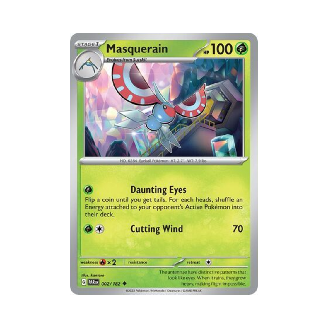 포켓몬 TCG 비나방 U 파라독스 리프트 (영문판)(Pokemon TCG Masquerain U Paradox Rift (English Ver.)) - 1