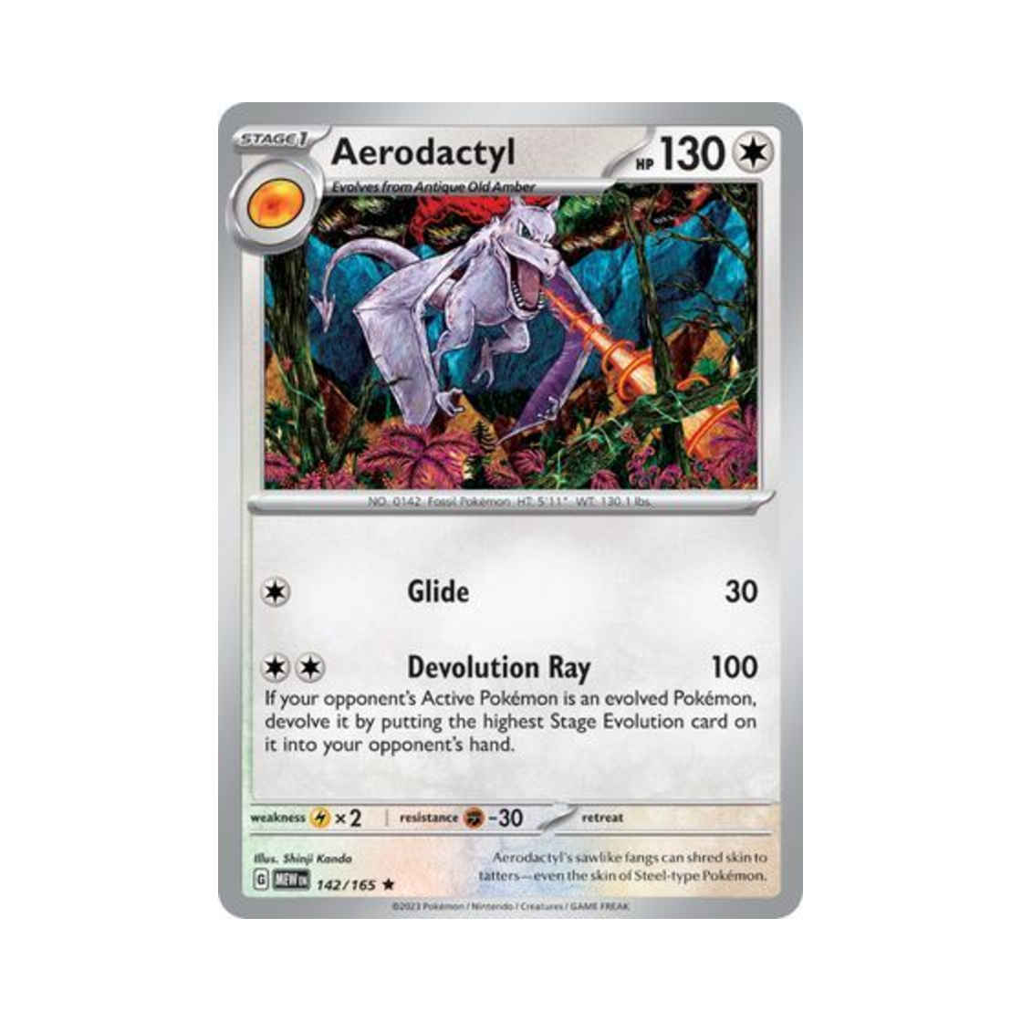MEW142/165 Pokemon TCG Aerodactyl R Scarlet & Violet 151 (English Ver.)
