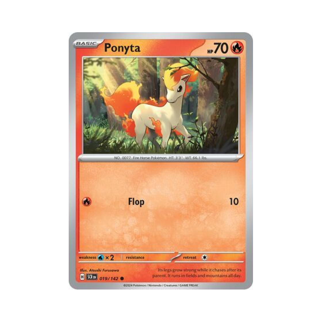 포켓몬 TCG 포니타 C 스텔라 크라운 (영문판)(Pokemon TCG Ponyta C Stellar Crown (English Ver.)) - 1