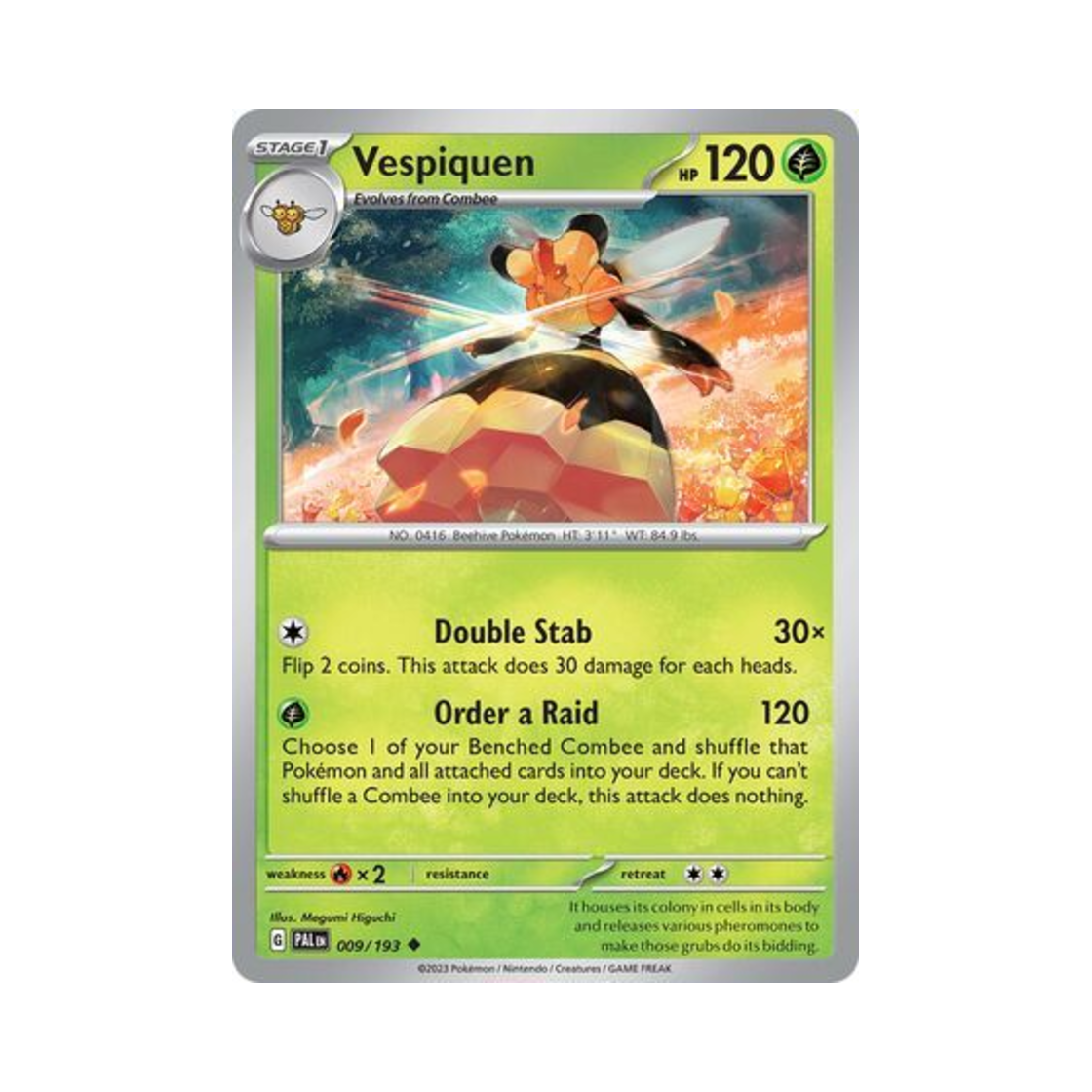 포켓몬 TCG 비퀸 U 팔데아 이볼브드 (영문판)(Pokemon TCG Vespiquen U Paldea Evolved (English Ver.)) - 1