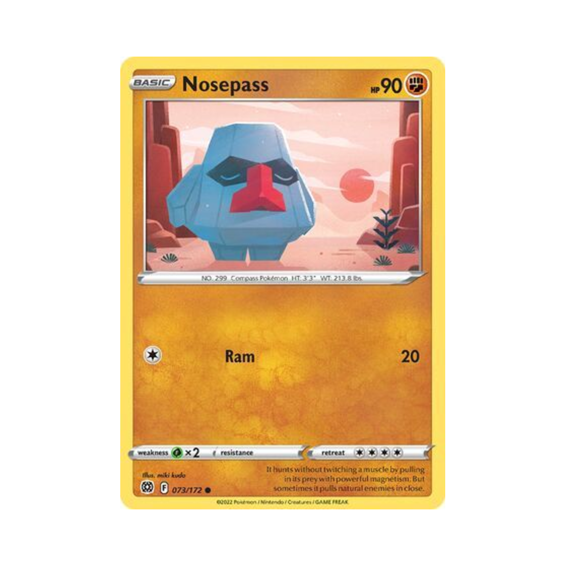 포켓몬 TCG 코코파스 C 브릴리언트 스타즈 (영문판)(Pokemon TCG Nosepass C Brilliant Stars (English Ver.)) - 1