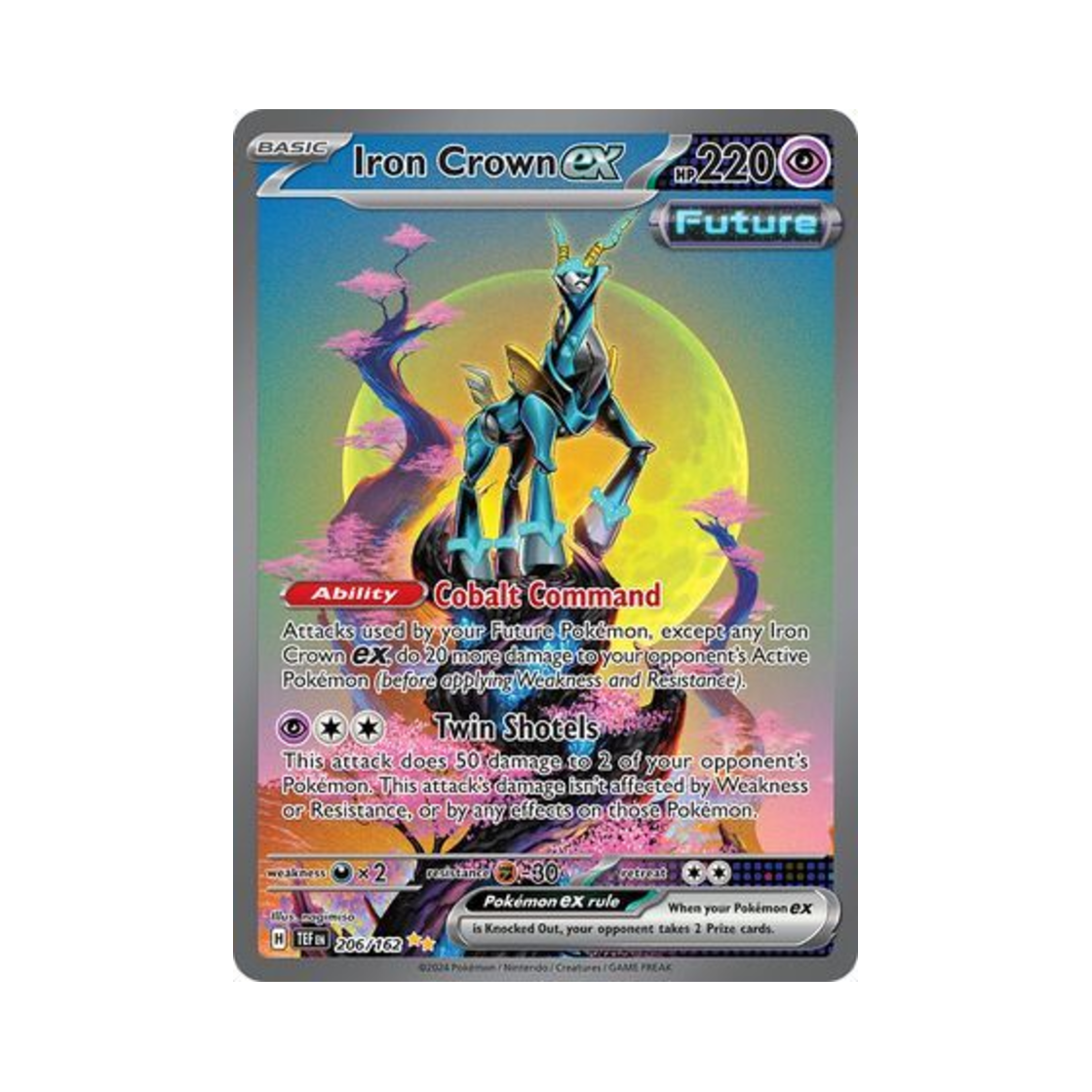 포켓몬 TCG 무쇠감투 ex SIR 템포럴 포시스 (영문판)(Pokemon TCG Iron Crown ex SIR Temporal Forces (English Ver.)) - 1