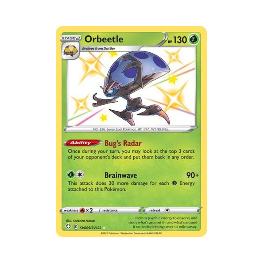 포켓몬 TCG 이올브 RS 샤이닝 페이츠 (영문판)(Pokemon TCG Orbeetle RS Shining Fates (English Ver.)) - 1