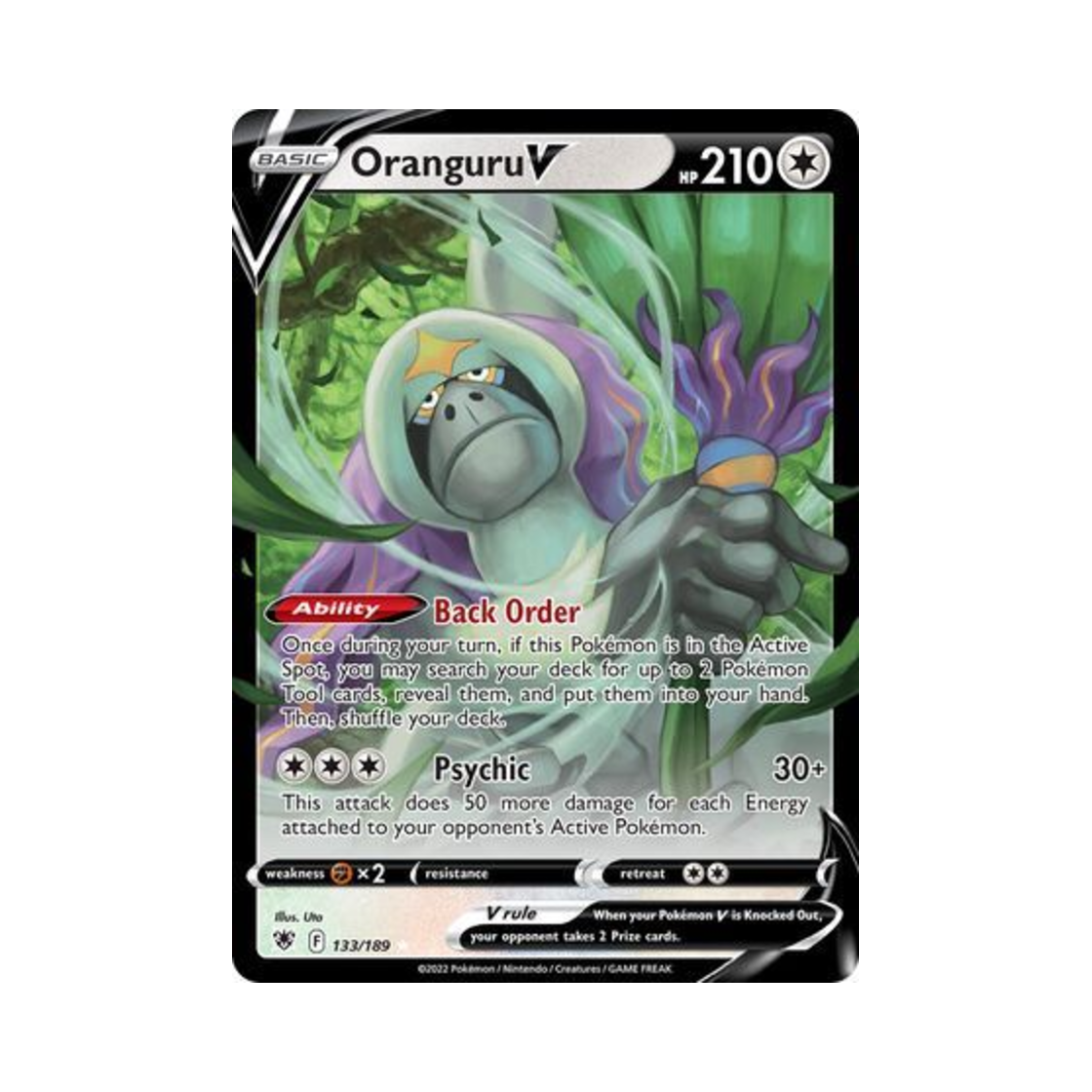 포켓몬 TCG 하랑우탄 V HRV 아스트랄 레디안스 (영문판)(Pokemon TCG Oranguru V HRV Astral Radiance (English Ver.)) - 1