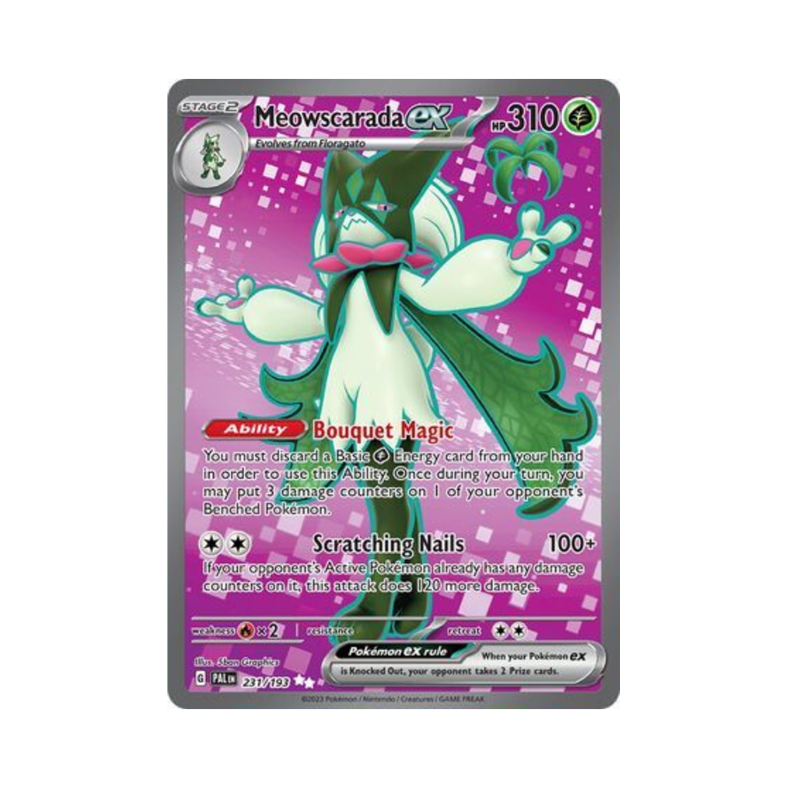 포켓몬 TCG 마스카나 ex UR 팔데아 이볼브드 (영문판)(Pokemon TCG Meowscarada ex UR Paldea Evolved (English Ver.)) - 1