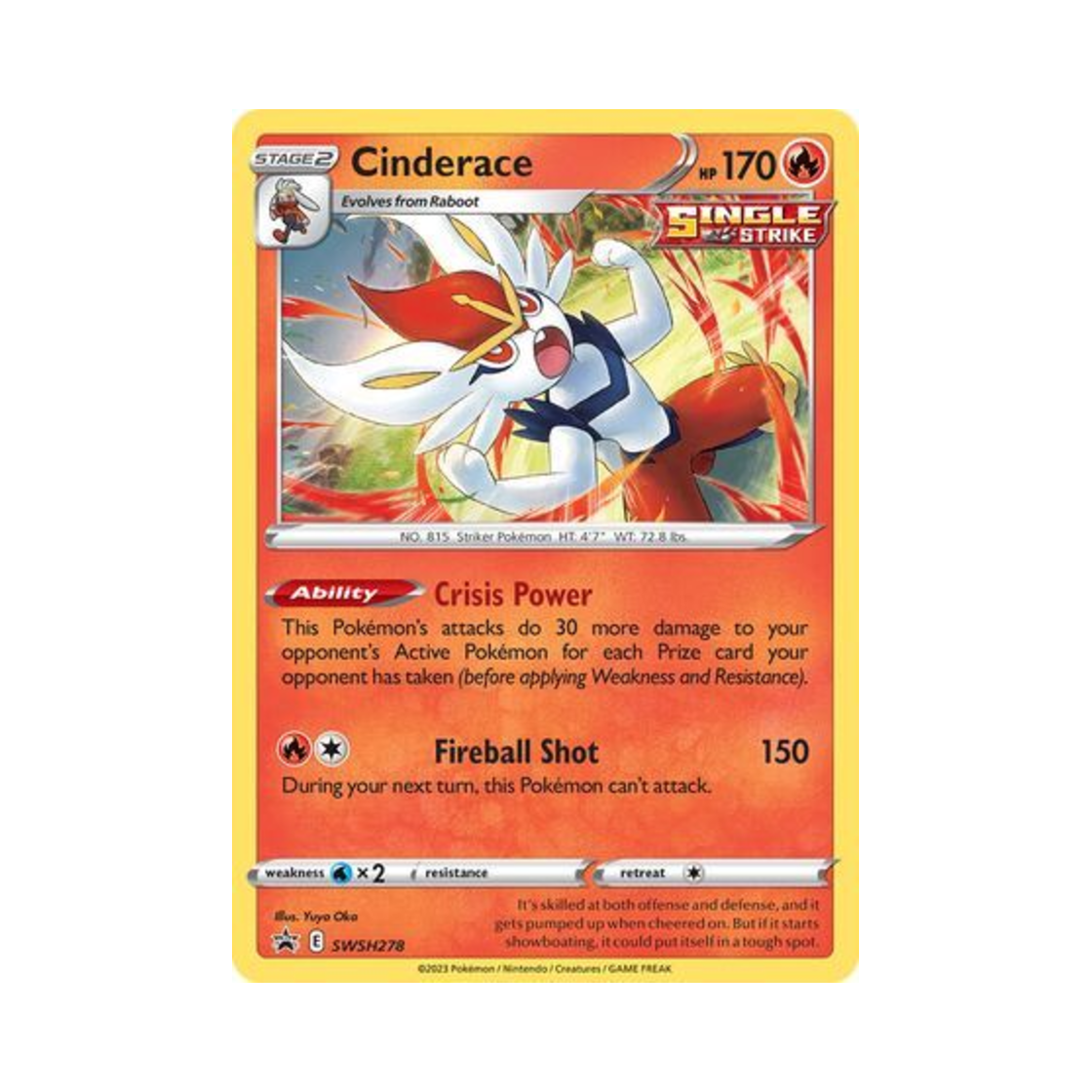 포켓몬 TCG 에이스번 P 소드 & 실드 프로모카드 (영문판)(Pokemon TCG Cinderace P Sword & Shield Promos (English Ver.)) - 1