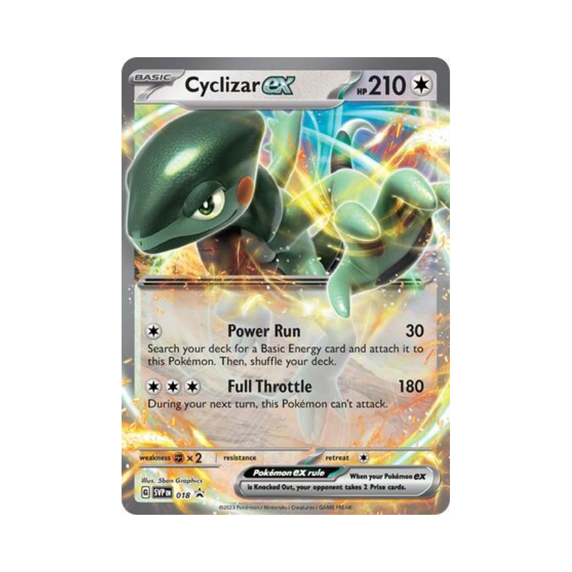 포켓몬 TCG 모토마 ex 점보 P 스칼렛 & 바이올렛 프로모 카드 (영문판)(Pokemon TCG Cyclizar ex Jumbo P Scarlet & Violet Promos (English Ver.)) - 1