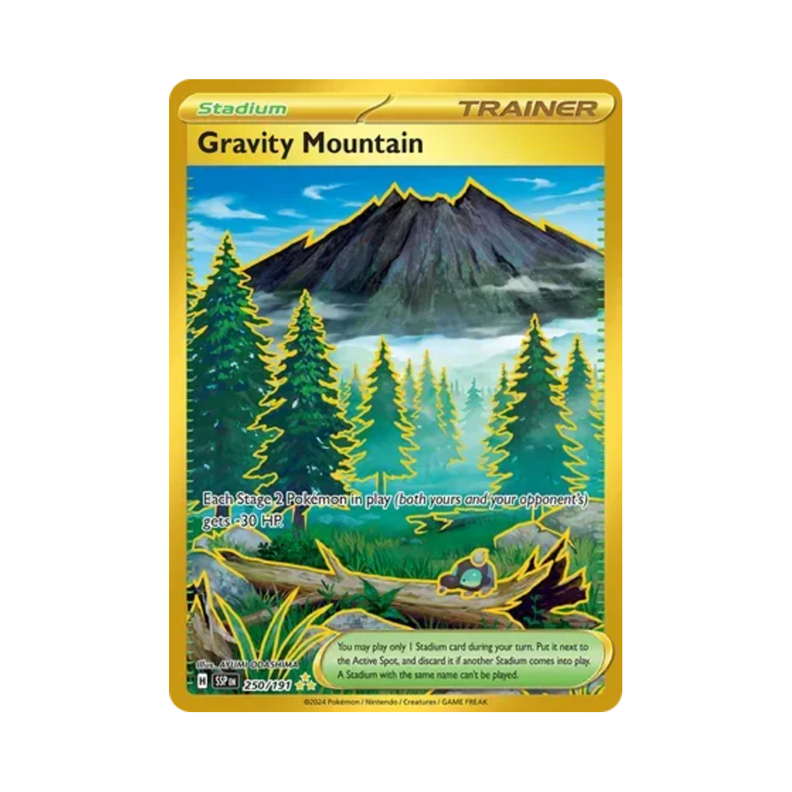 포켓몬 TCG 그래비티 마운틴 HR 서징 스파크 (영문판)(Pokemon TCG Gravity Mountain HR Surging Sparks (English Ver.)) - 1