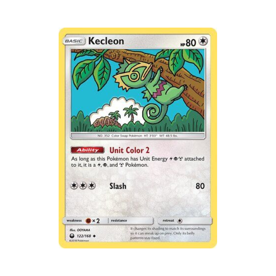 포켓몬 TCG 켈리몬 U 셀레스티얼 스톰 (영문판)(Pokemon TCG Kecleon U Celestial Storm (English Ver.))