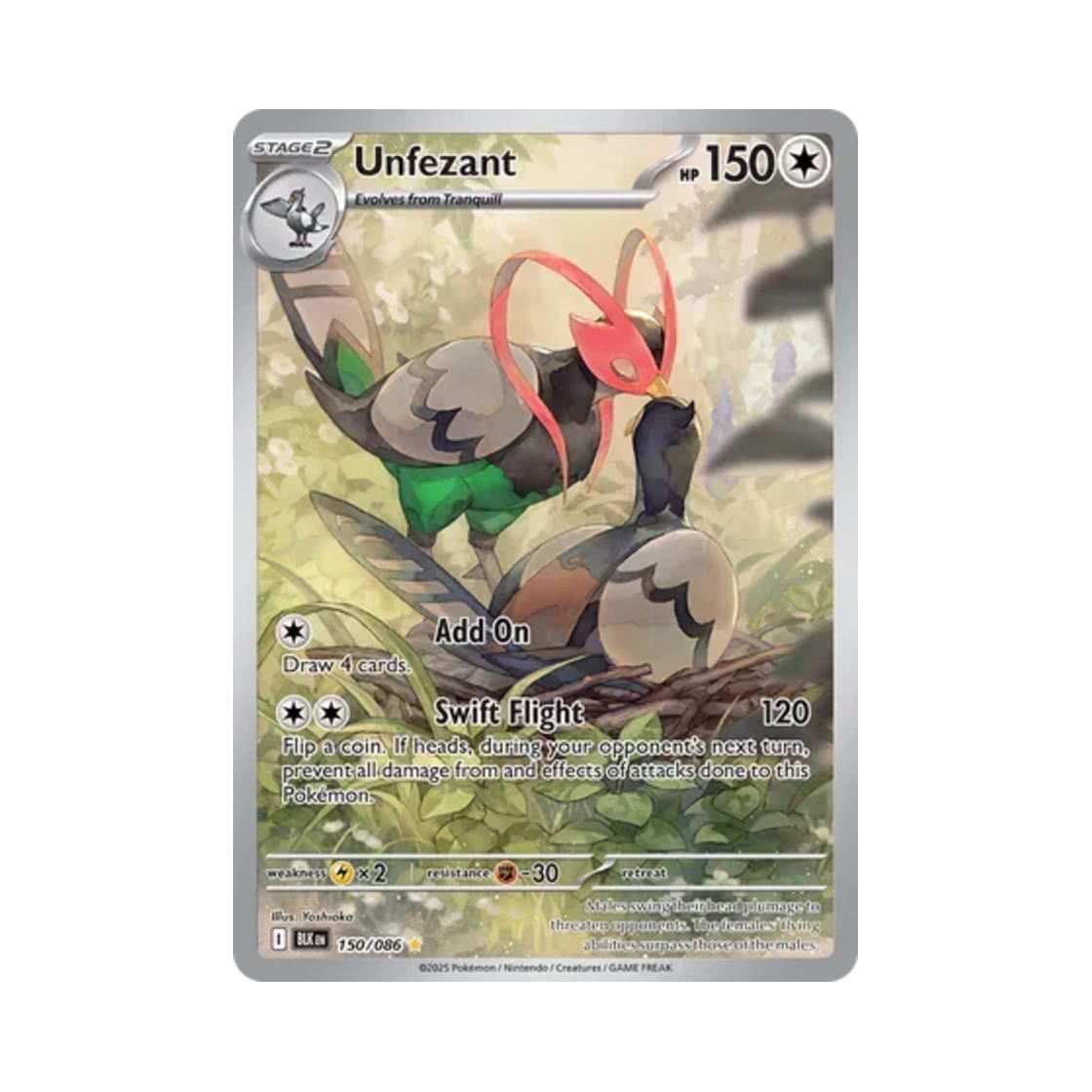포켓몬 TCG 켄호로우 IR 블랙볼트 (영문판)(Pokemon TCG Unfezant IR Black Bolt (English Ver.)) - 1