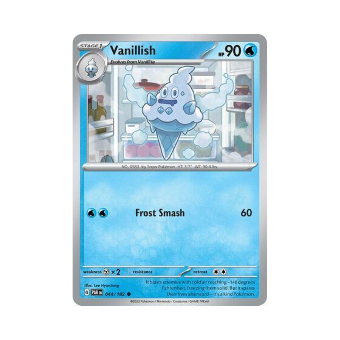포켓몬 TCG 바닐리치 C 파라독스 리프트 (영문판)(Pokemon TCG Vanillish C Paradox Rift (English Ver.)) - 1
