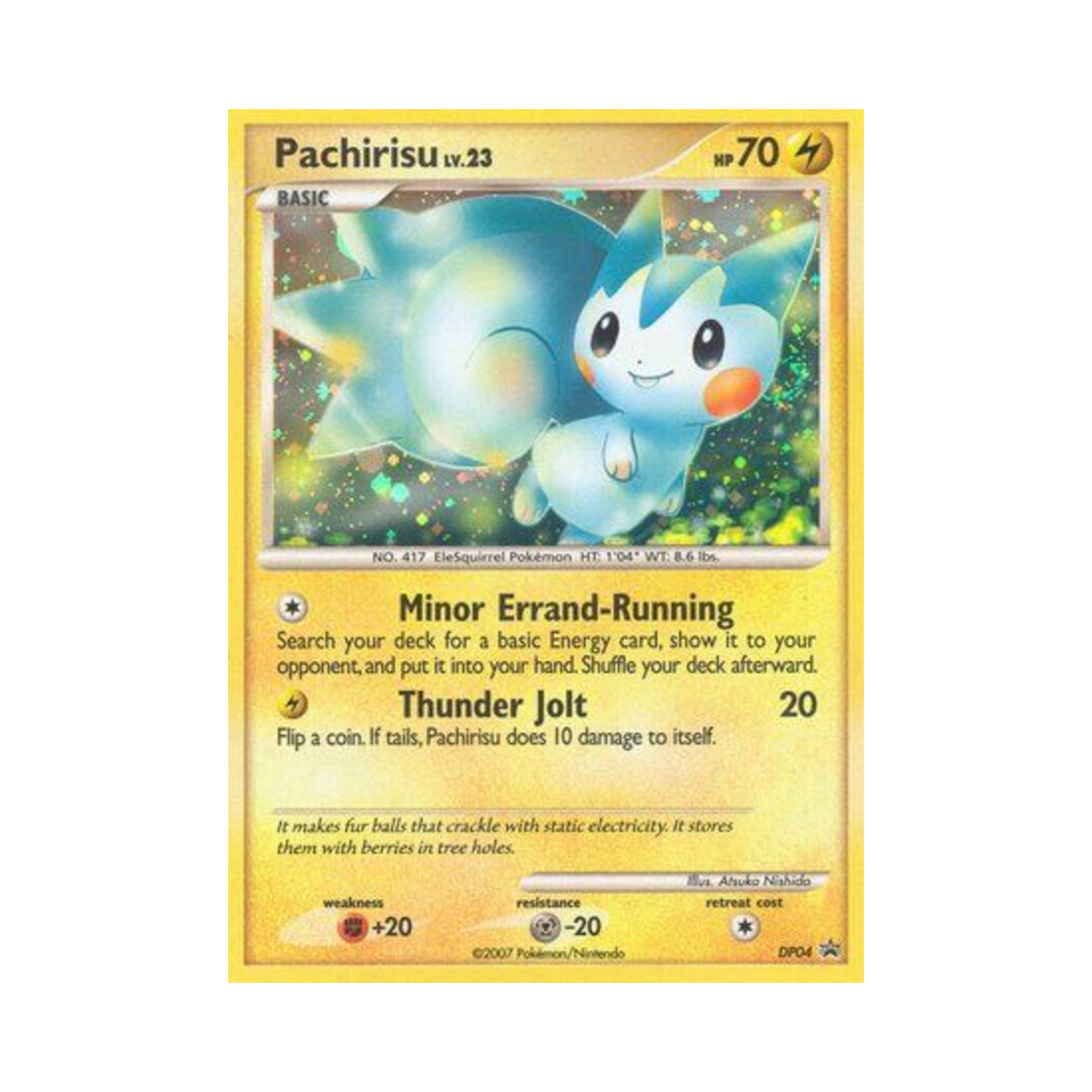 포켓몬 TCG 파치리스 P 다이아몬드 & 펄 프로모카드 (영문판)(Pokemon TCG Pachirisu P Diamond & Pearl Promos (English Ver.))