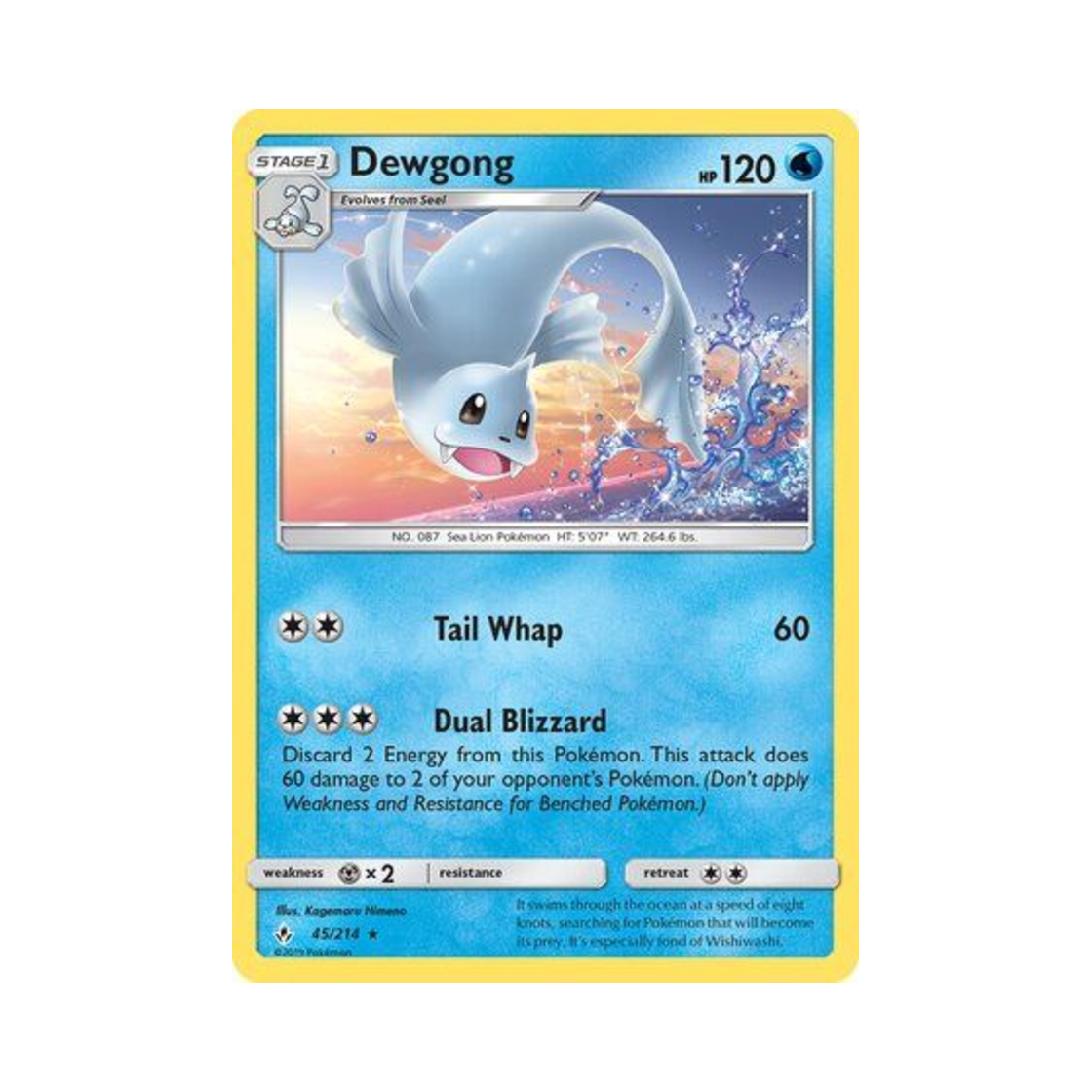 포켓몬 TCG 쥬레곤 R 언브로큰 본즈 (영문판)(Pokemon TCG Dewgong R Unbroken Bonds (English Ver.)) - 1