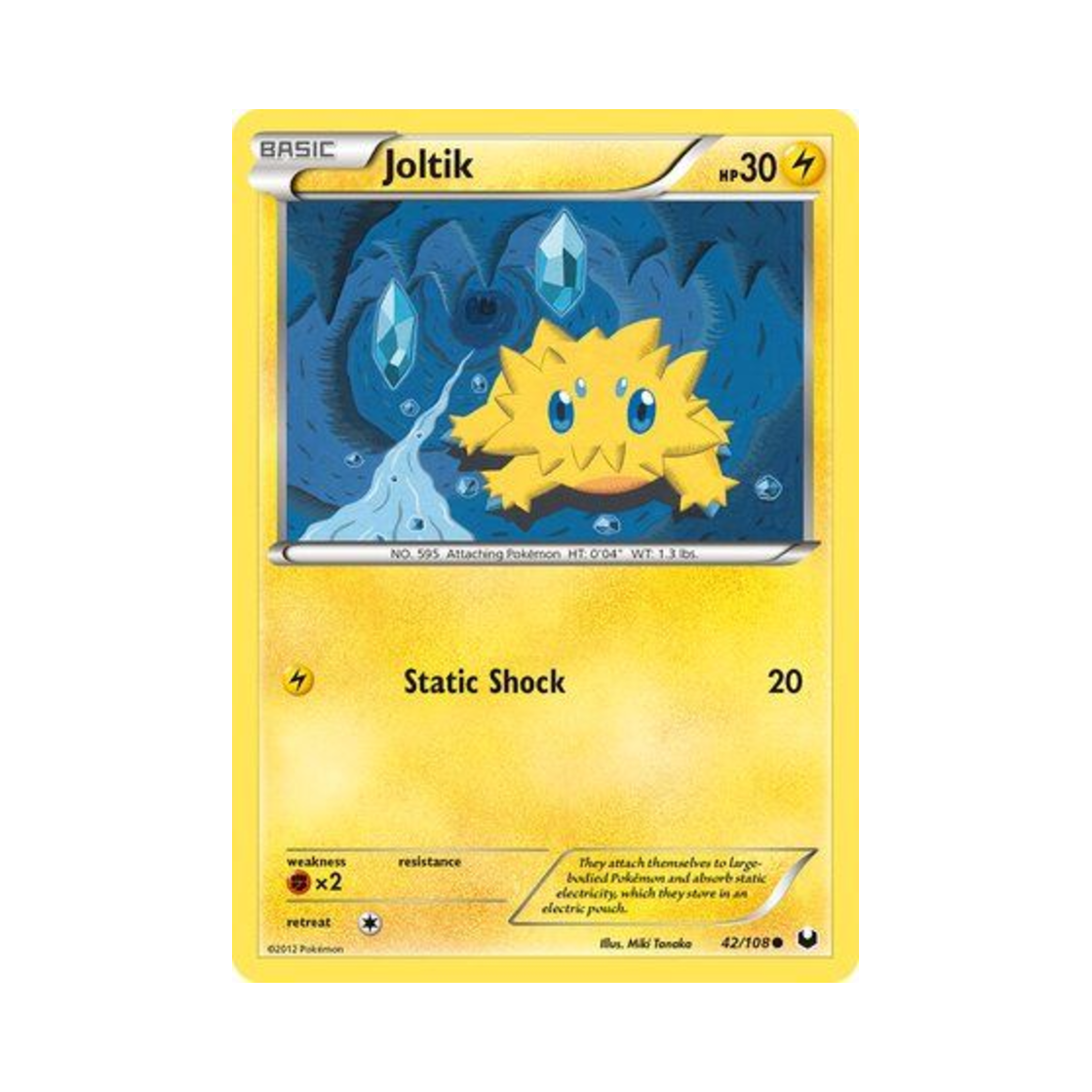 포켓몬 TCG 파쪼옥 C 다크 익스플로러스 (영문판)(Pokemon TCG Joltik C Dark Explorers (English Ver.)) - 1