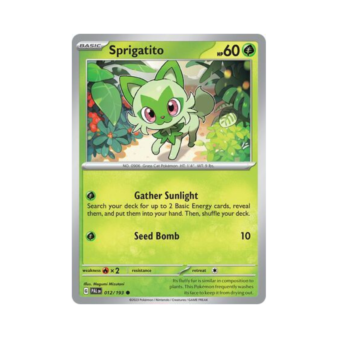 포켓몬 TCG 나오하 C 팔데아 이볼브드 (영문판)(Pokemon TCG Sprigatito C Paldea Evolved (English Ver.)) - 1