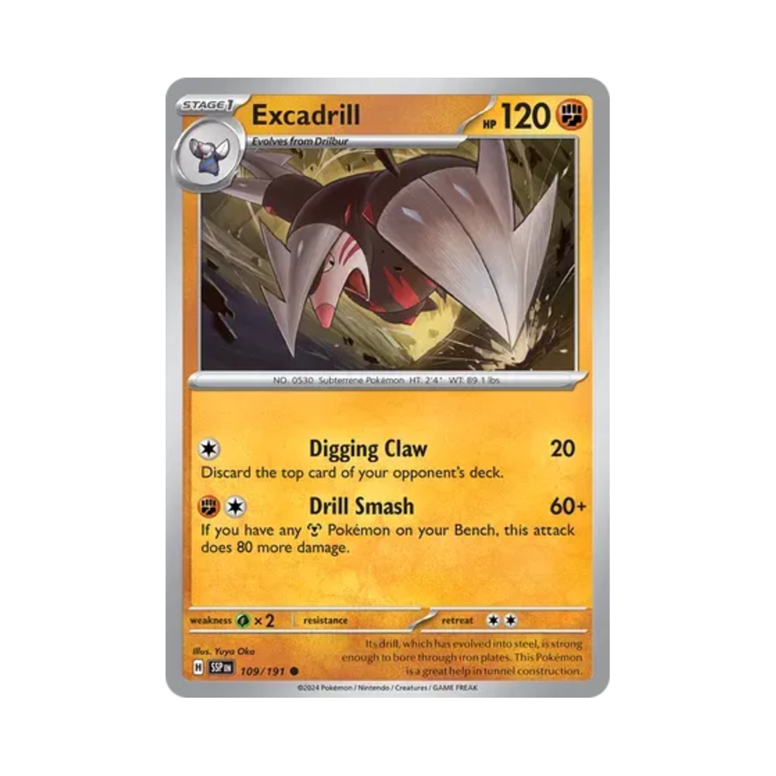 포켓몬 TCG 몰드류 C 서징 스파크 (영문판)(Pokemon TCG Excadrill C Surging Sparks (English Ver.)) - 1
