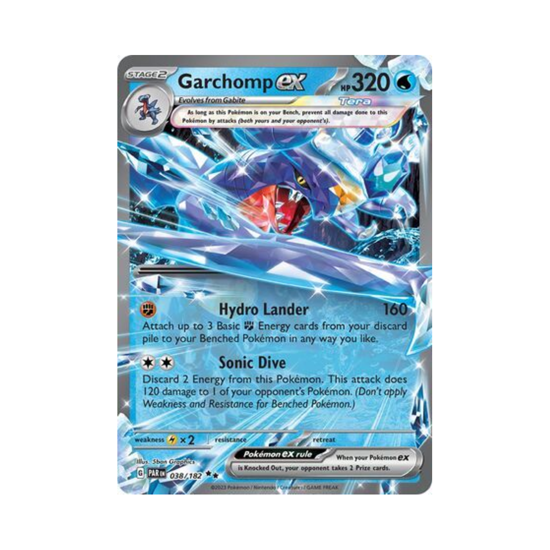 포켓몬 TCG 한카리아스 ex DR 파라독스 리프트 (영문판)(Pokemon TCG Garchomp ex DR Paradox Rift (English Ver.))