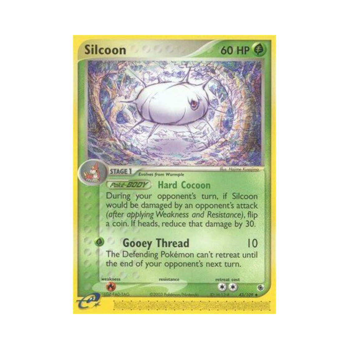 포켓몬 TCG 실쿤 U EX 루비 & 사파이어 (영문판)(Pokemon TCG Silcoon U EX Ruby & Sapphire (English Ver.)) - 1