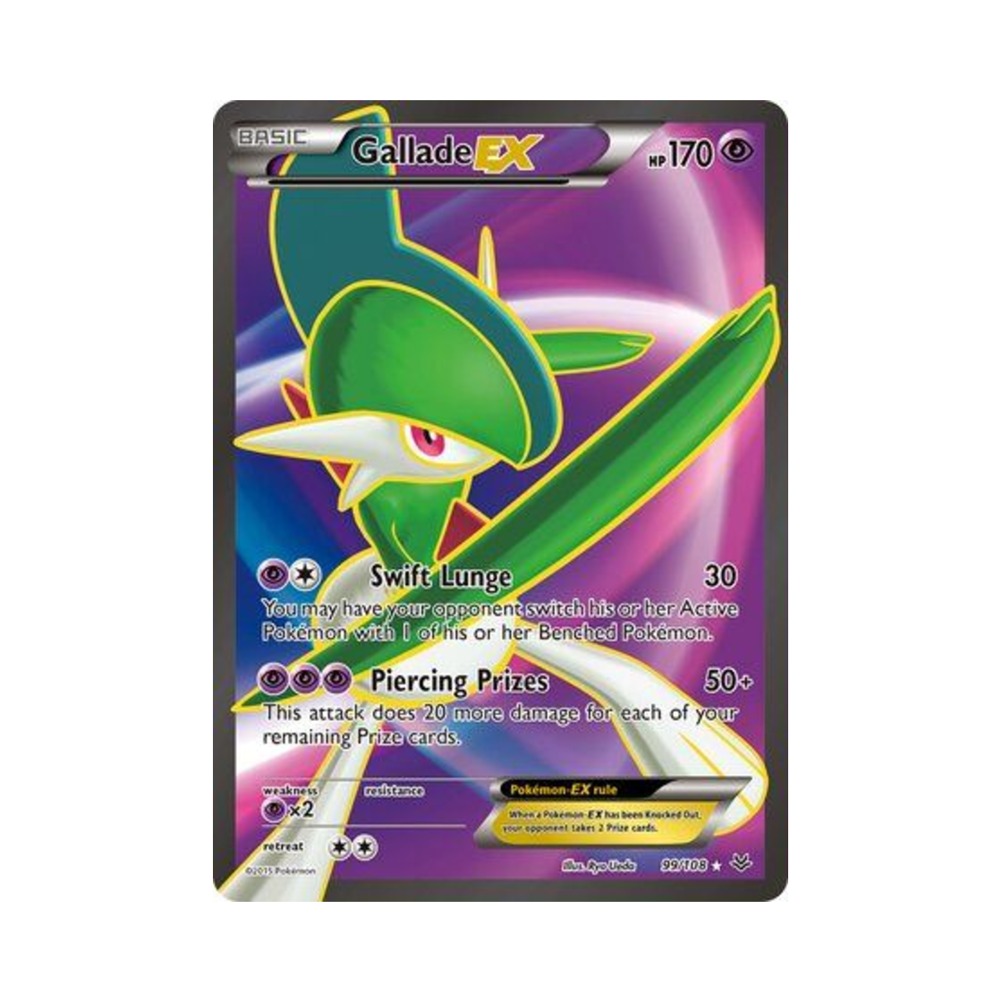 포켓몬 TCG 엘레이드 EX RU 로어링 스카이즈 (영문판)(Pokemon TCG Gallade EX RU Roaring Skies (English Ver.))