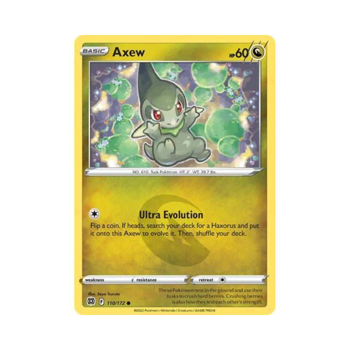 포켓몬 TCG 터검니 C 브릴리언트 스타즈 (영문판)(Pokemon TCG Axew C Brilliant Stars (English Ver.))