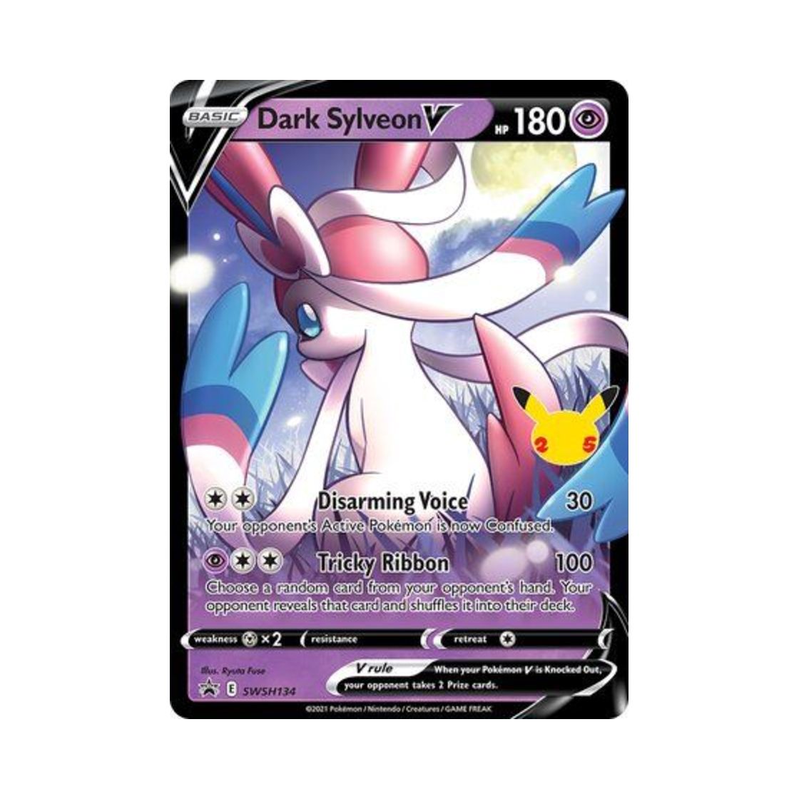 SSPSWSH134 Pokemon TCG Dark Sylveon V Jumbo P Sword & Shield Promos (English Ver.)