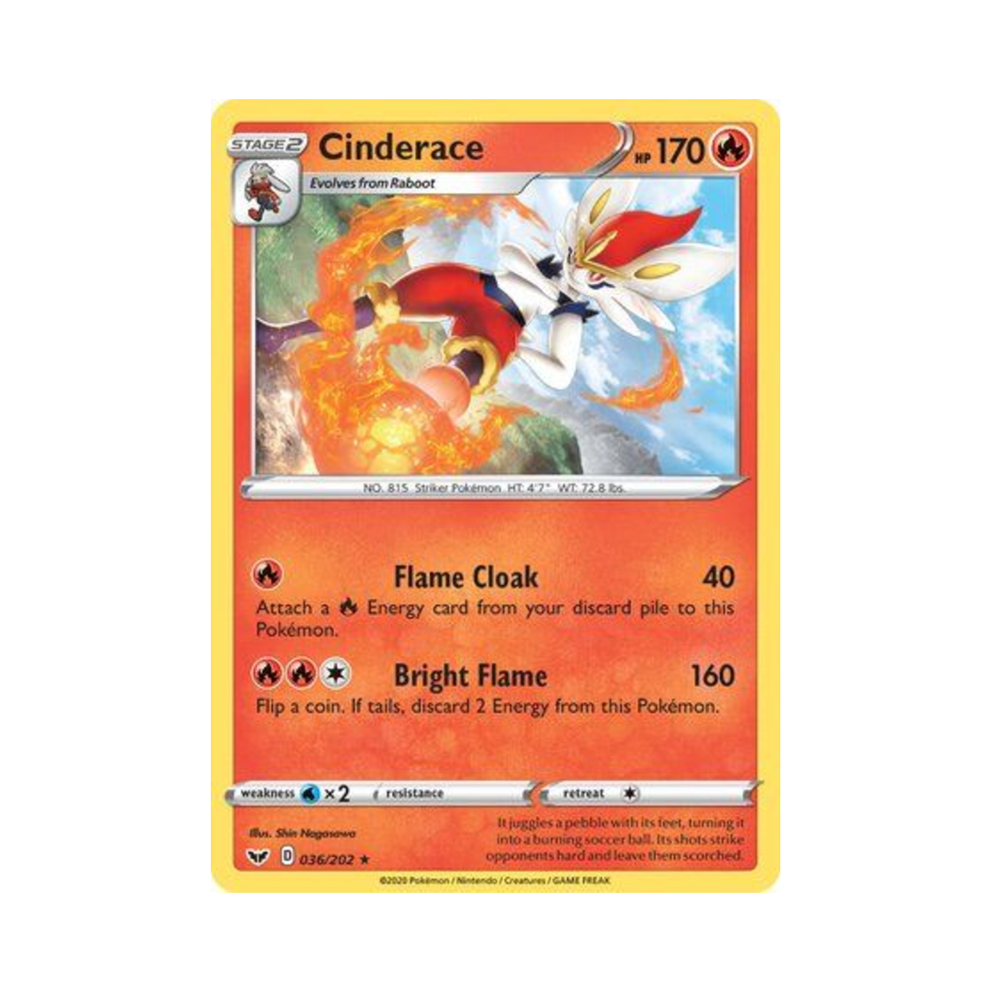 포켓몬 TCG 에이스번 R 소드 & 실드 (영문판)(Pokemon TCG Cinderace R Sword & Shield (English Ver.)) - 1