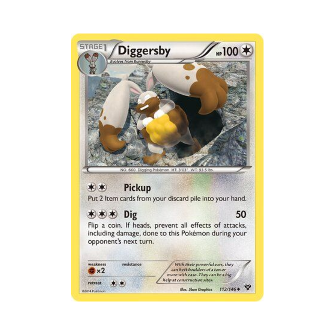 포켓몬 TCG 파르토 U XY (영문판)(Pokemon TCG Diggersby U XY (English Ver.)) - 1