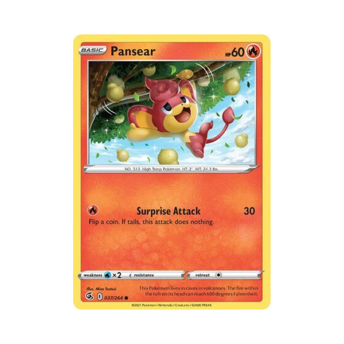 포켓몬 TCG 바오프 C 퓨전 스트라이크 (영문판)(Pokemon TCG Pansear C Fusion Strike (English Ver.))