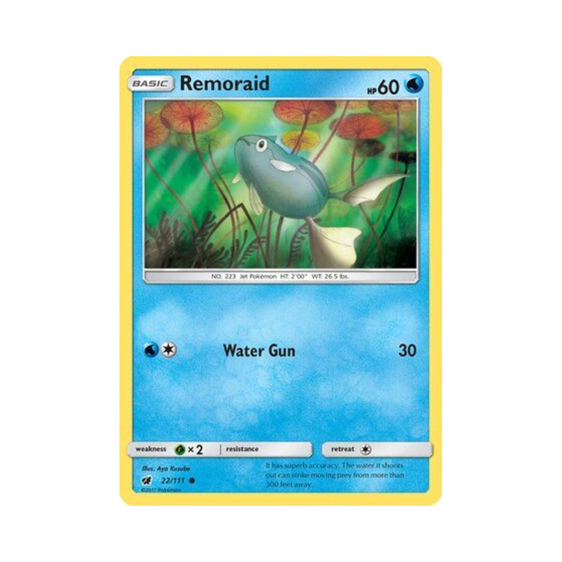 포켓몬 TCG 총어 C 크림슨 인베이전 (영문판)(Pokemon TCG Remoraid C Crimson Invasion (English Ver.))