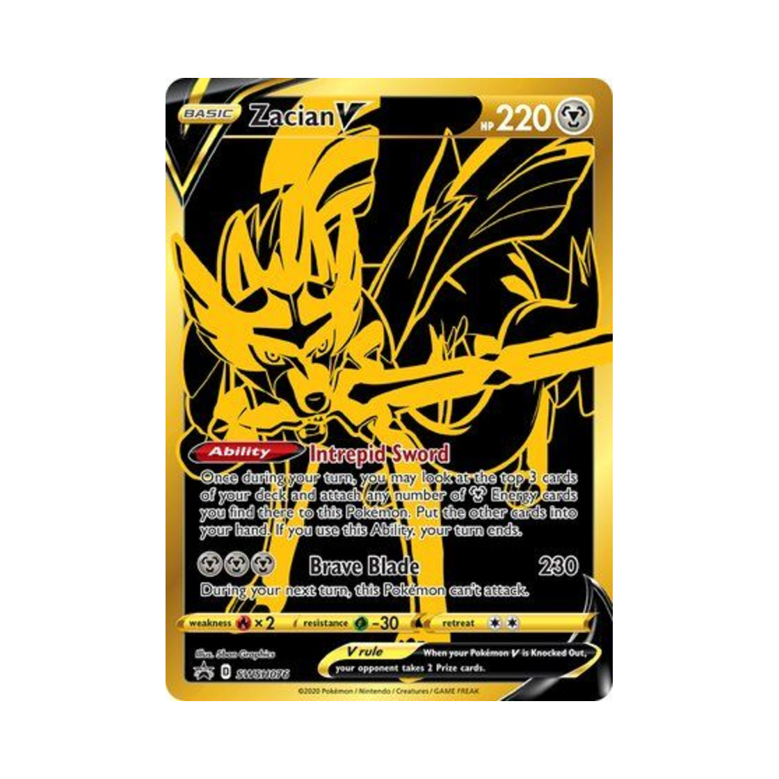SSPSWSH076 Pokemon TCG Zacian V P Sword & Shield Promos (English Ver.)