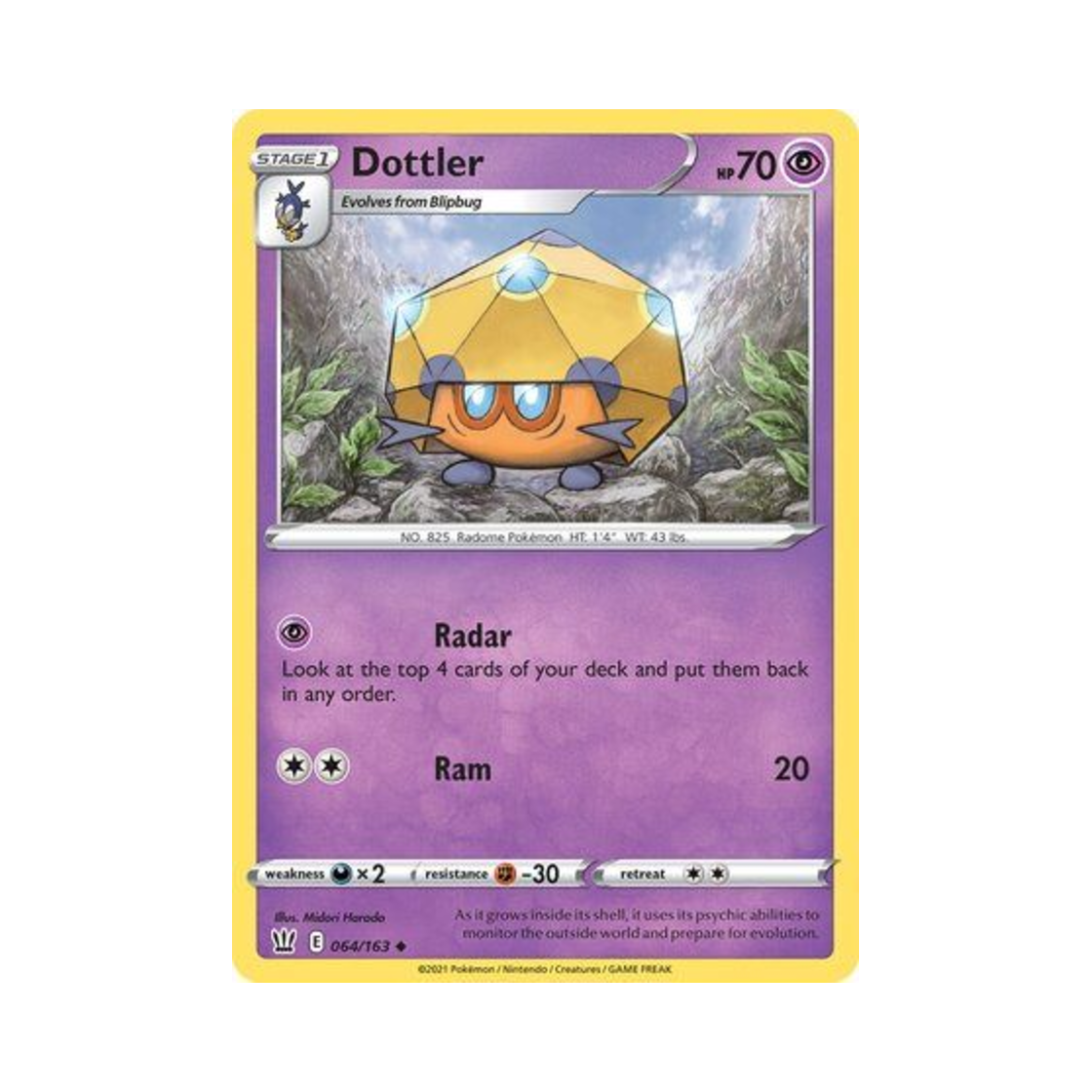 포켓몬 TCG 레돔벌레 U 배틀 스타일즈 (영문판)(Pokemon TCG Dottler U Battle Styles (English Ver.)) - 1